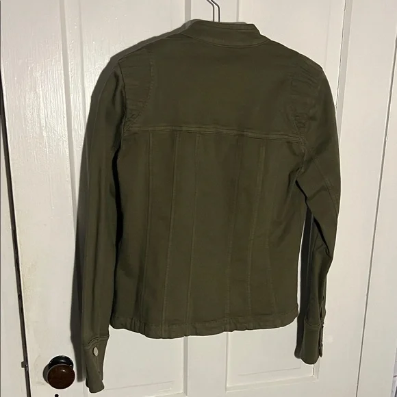 NWT - Size 4 - White House Black Market Utility Jacket in Olive - Picture 4 of 6